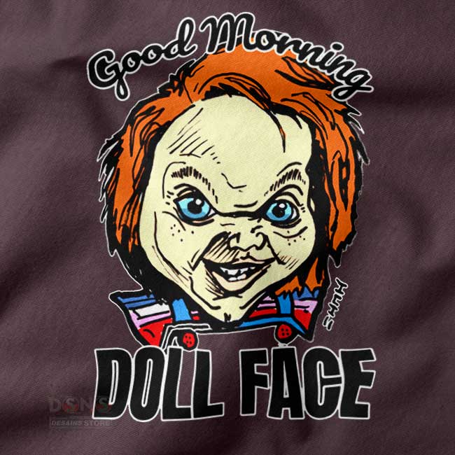 Morning Doll Face closeup Tshirt - Buy Chucky