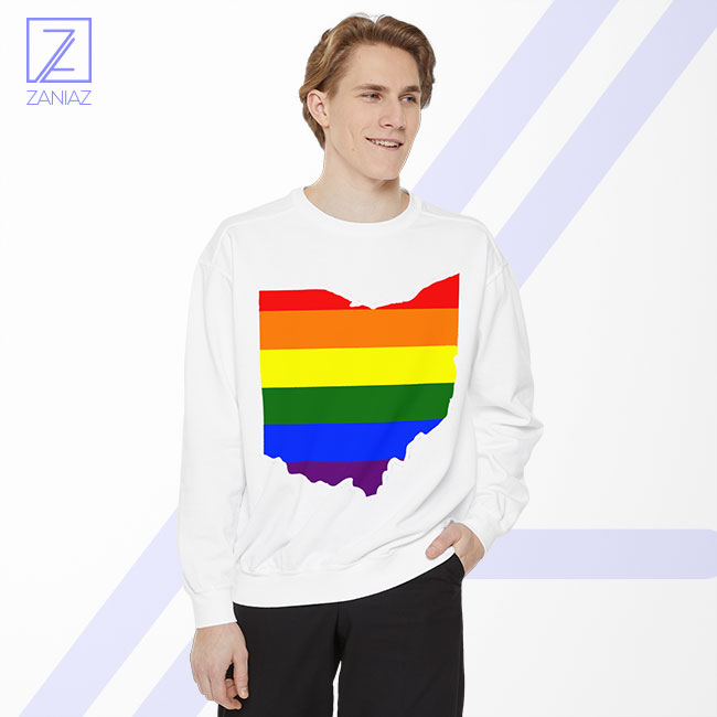 Ohio Pride Sweatshirt - Rainbow Flag Merch