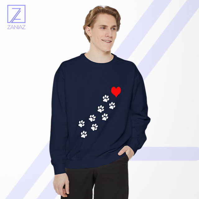 Get 2 Paws Dogs Heart Sweatshirt