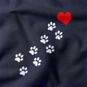 Paws Dogs Heart closeup Sweatshirt - Funny Animals