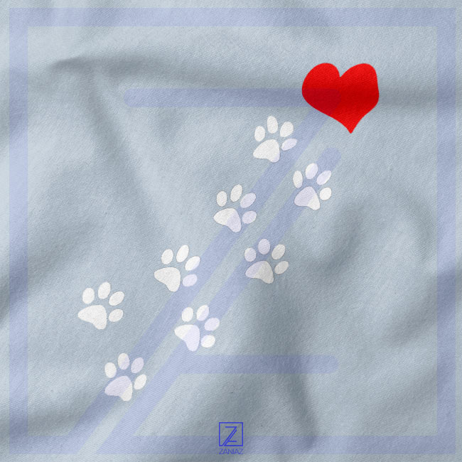 Paws Dogs Heart closeup Tshirt - Funny Animals