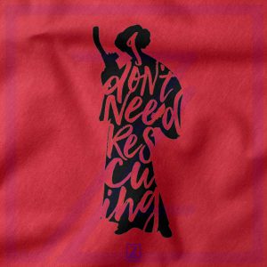 Princess Leia Don't Rescue Me closeup Hoodie - Star Wars