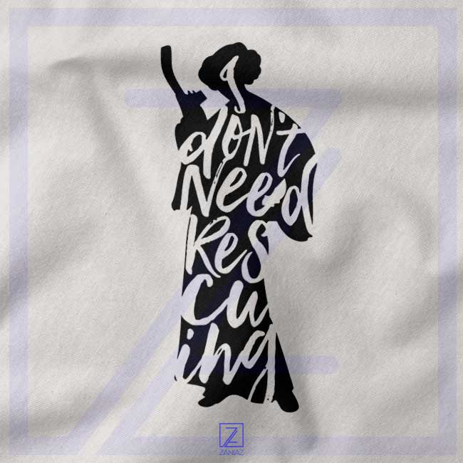 Princess Leia Don't Rescue Me closeup Sweatshirt - Star Wars