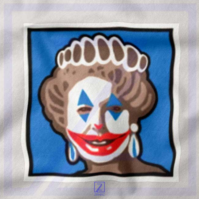 Queen England closeup Tshirt - Joker Parody Movie