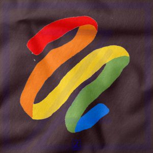 Rainbow Ribbon closeup Sweatshirt  - Colorful Pride