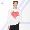 Red Heart Diagonal Sweatshirt - Best Love