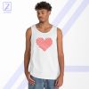 Red Heart Diagonal Tank Top - Buy Gift Love