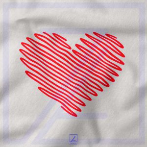 Red Heart Diagonal closeup Sweatshirt - Best Love