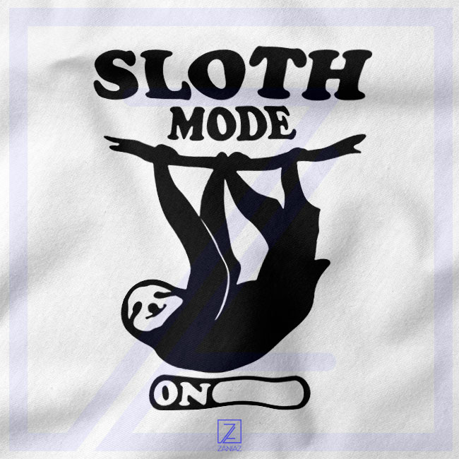Sloth Mode closeup Tshirt - Funny Animals Merch