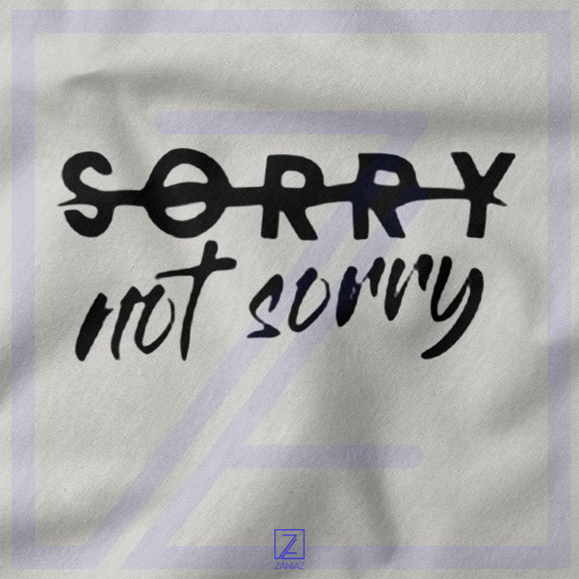 Sorry Not Sorry Lyrics closeup Tshirt - Demi Lovato Album