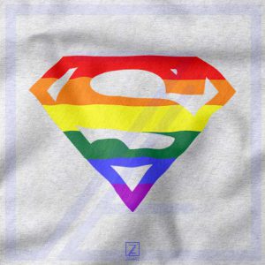 Super Queer closeup Sweatshirt - Rainbow Pride Merch