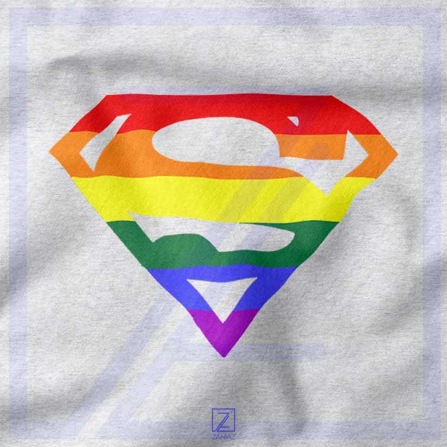 Super Queer closeup Sweatshirt - Rainbow Pride Merch