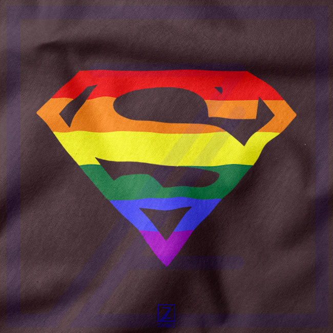 Super Queer closeup Tank Top - Rainbow Pride Merch