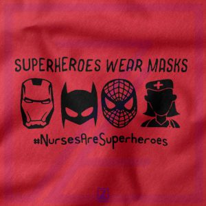 Superheroes Wear Masks closeup Hoodie - Buy Nursing