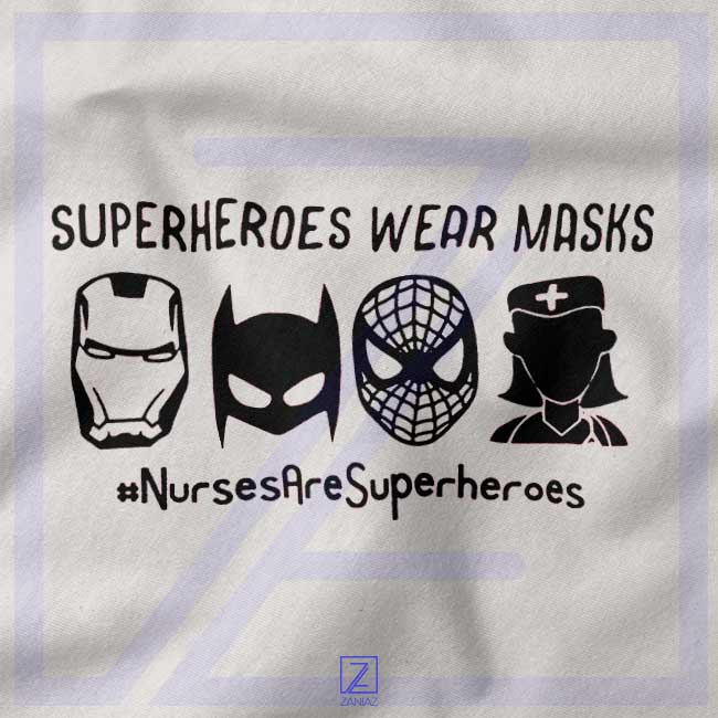 Superheroes Wear Masks closeup Sweatshirt - Buy Nursing