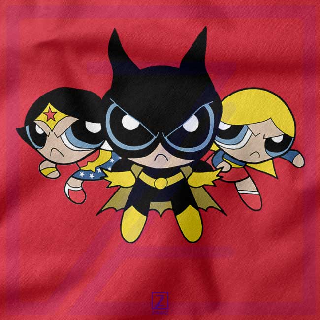 Supertough Girls Kids closeup Tshirt - DC Comics Superheroes Youth