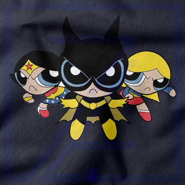 Supertough Girls closeup Tshirt - DC Comics Superheroes Girls