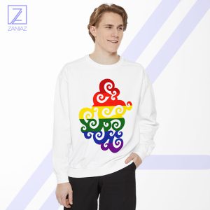 Swirly Pride Sweatshirt - Rainbow Flag Merch