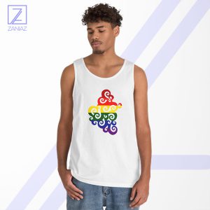 Swirly Pride Tank Top - Rainbow Flag Merch