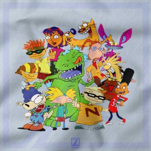 The Best 90s Cartoons closeup Tshirt - Nickelodeon
