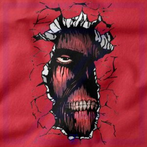 Titan In The Wall closeup Hoodie - Buy Monster Face