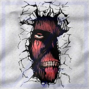 Titan In The Wall closeup Tshirt - Monster Face