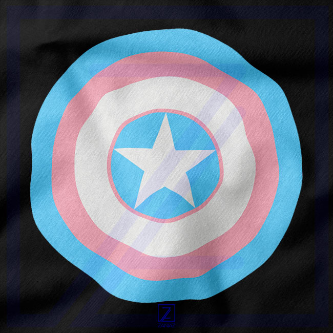 Trans Shield Pride closeup Sweatshirt - Social Organizations