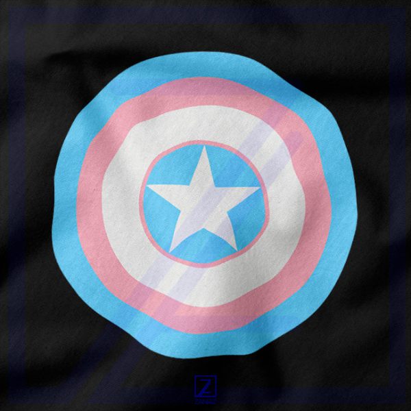 Trans Shield Pattern Trans Shield Pride Tshirt - ZANIAZ STORE