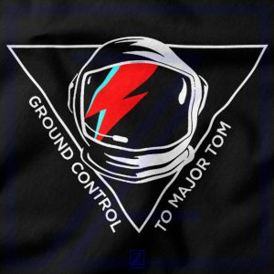 Tribute David Bowie Legend closeup Tshirt - Helmet Spaceman