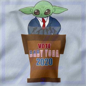 Vote Baby Yoda 2020 closeup Tank Top - Funny Mandalorian