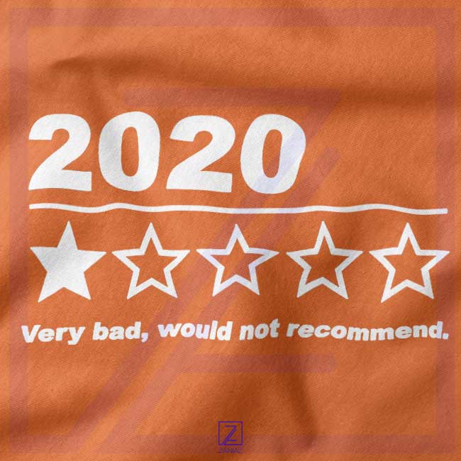 2020 Bad Year closeup Hoodie - Buy Quarantine