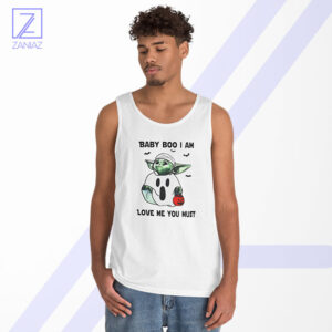 Baby Yoda Boo Tank Top - Quarantine Halloween