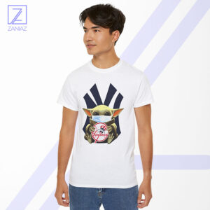 Baby Yoda New York Yankees Tshirt - Star Wars Baseball