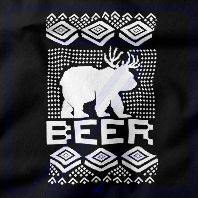 Bear Christmas closeup Hoodie - Buy Party Holiday