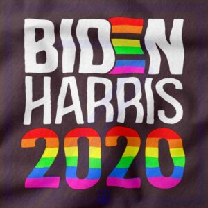 Biden Haris 2020 Rainbow closeup Sweatshirt - Vintage Vote