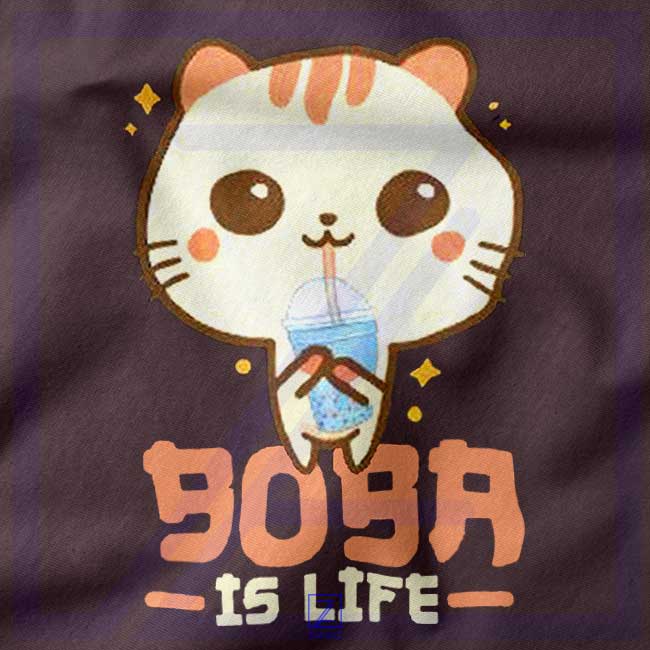 Boba Is Life closeup Hoodie - Buy Funny Drink