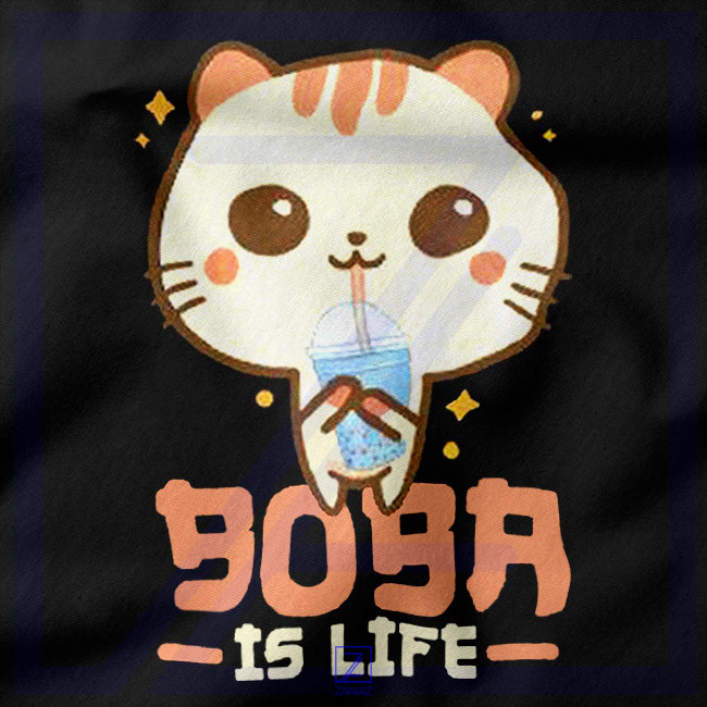 Boba Is Life closeup Tshirt - Buy Funny Drink