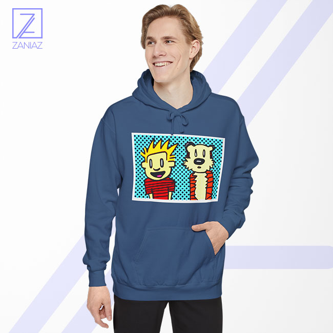 Calvin and Hobbes Cartoon Hoodie - Comic Strip