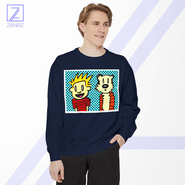 Calvin and Hobbes Cartoon Sweatshirt - Comic Strip Merch