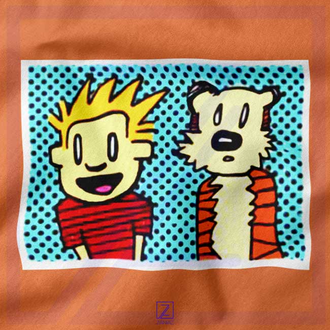 Calvin and Hobbes Cartoon closeup Hoodie - Comic Strip