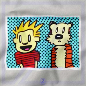 Calvin and Hobbes Cartoon closeup Sweatshirt - Comic Strip Merch