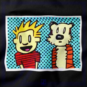 Calvin and Hobbes Cartoon closeup Tshirt - Comic Strip