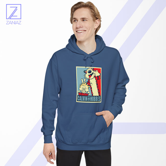 Calvin and Hobbes Smile Hoodie - Cartoon Last Comic Merch