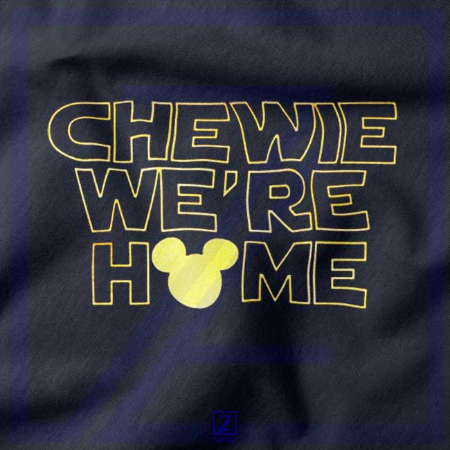 Chewie We Are Home closeup Tshirt - Han Solo Star Wars