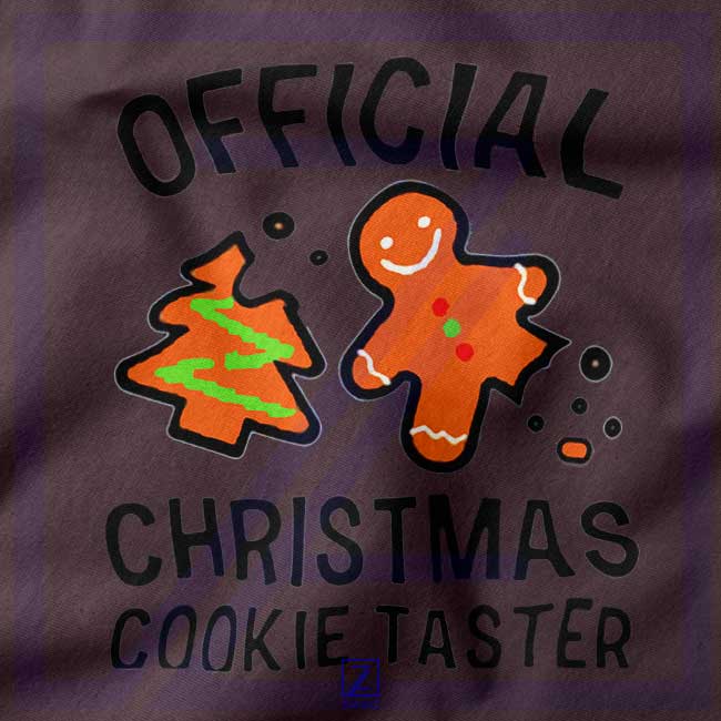 Christmas Cookie Taster closeup Hoodie - Buy Xmas Holiday Merch