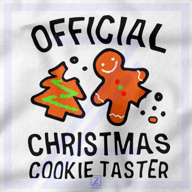 Christmas Cookie Taster closeup Tshirt - Xmas Holiday