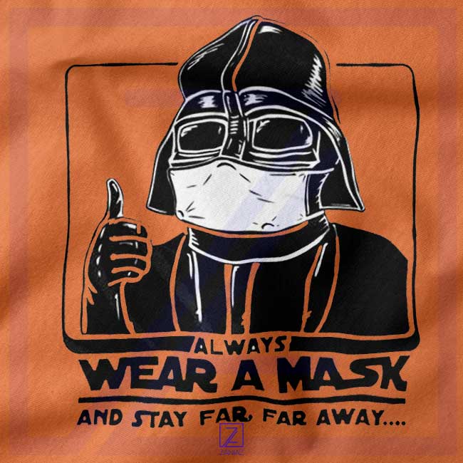 Darth Vader Face Mask closeup Hoodie - Buy Quarantine 2020