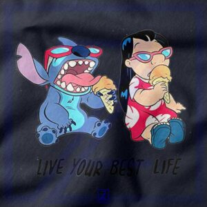 Disney Lilo and Stitch closeup Hoodie - Humor Disneyland