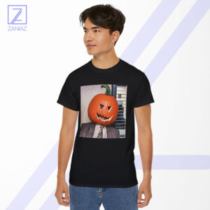 Dwight Pumpkin Head Tshirt - The Office Halloween