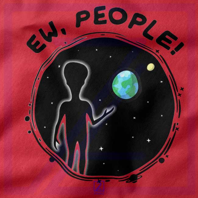 Ew People Quarantine closeup Tank Top - Social Distancing Alien